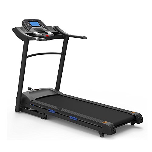 Pfingstangebot bis 05.06.2017! Fitifito 660B Profi Laufband 6PS 16km/h mit LED Bildschirm, Dämpfungssystem, 15 Trainingsmodulen inkl. HRC – Klappbar, Schwarz - 4