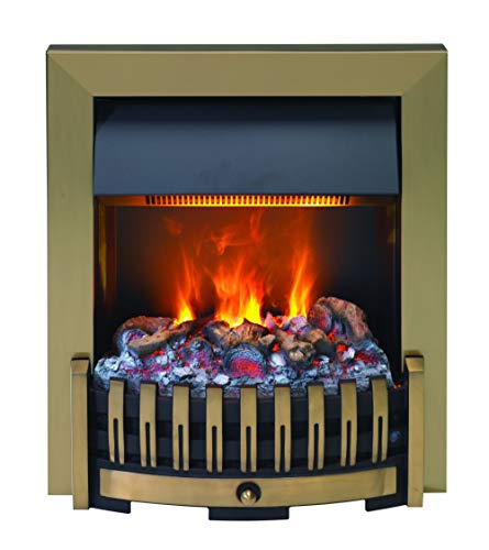 EWT 202536 - Chimenea eléctrica, Color Dorado Mate - baulofertas.com
