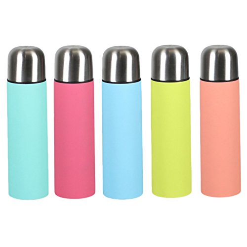 Vakuum-Isolierflasche 0.5 L Thermoflasche Thermoskanne Isolierkanne (blau) - 2