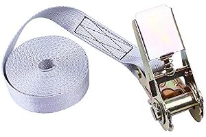 Säkra remmar, superTOOL spännbä spännremmar spännrem slitstark spärr slips ner lastremmar, surrkapacitet 800 kg brytstyrka