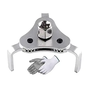Digital Craft Trucks Accessory Oil Filter Wrench Repair Tools 3 Jaws Mini Two Way Auto Adjustable Car Hard Removal Aluminum Alloy Universal Single Sided Speciality (Pack of 1)