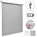 Produktbild Sol Royal Verdunkelungs-Rollo mit Motor SolDecor M38 - Automatik Rollo für Fenster - mit USB Anschluss - 70x190 cm Grau