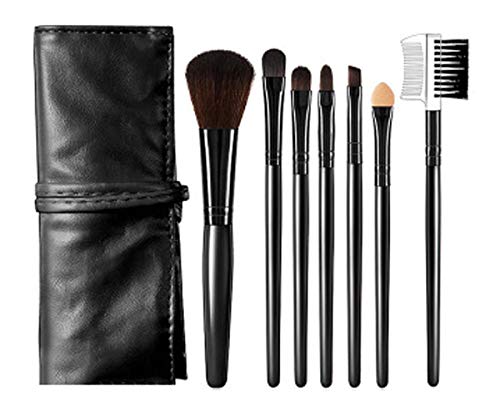 Start Makers - Set di 7 pennelli da trucco professionali con pennello per fondotinta, cipria