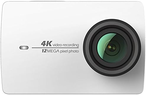 YI 4K Action Camera 12MP Action Cam WIFI, HD Video 4K/30fps 60Mbps, 2.19 Inch Touchscreen 155° Wide Angle, Sony Sensor IMX377, 1400mAh Rechargeable Battery (EU Warehouse So No Customs Or Tax Issues) (YI 4K, WHITE)