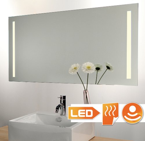 Schaere Badspiegel mit LED Beleuchtung, Sensor und Heizfolie 100x60 cm