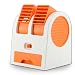 Produktbild Tragbar USB Flüsterleiser keine Blätter Mini Klimaanlage Fan Klimaanlage Orange