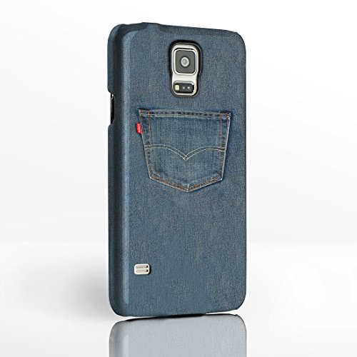 Preisvergleich Produktbild iCaseDesigner - Handyschutzhülle, Nähen, Stricken, für Samsung Galaxy Smartphones, 12 Designs zur Auswahl Hüllen mit Vollbild-Design aus Hartplastik von iCaseDesigner., plastik, Jean Pocket, Samsung Galaxy S3 Mini