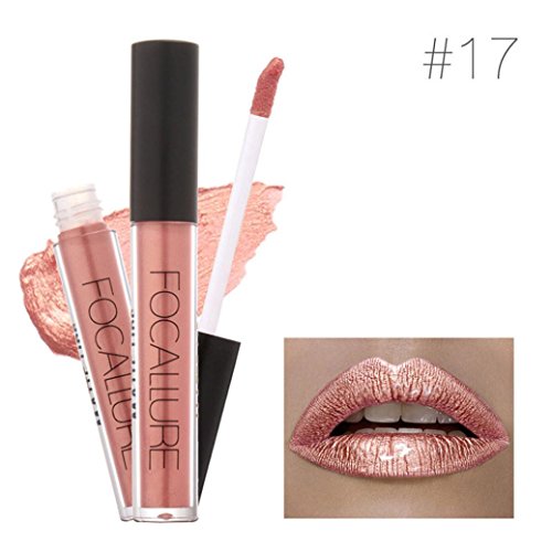 Yogogo Mode Lippenstift Kosmetik Frauen sexy Lippen metallischen Lip Gloss