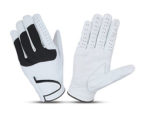 JL Golf 100% Full Gants en cuir de vachette - Taille et quantité au choix, Design B Large x 3