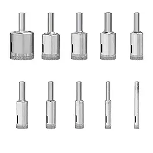 Generic 10Pcs Diamond Hole Saw Drill Bit Set 6Mm-30Mm For Tile Ceramic Glass Porcelain Marble