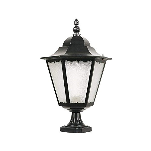 IP54 Impermeable Sola Cabeza E27 Luz de Pilar Mini Lámpara de Mesa Estilo Europeo Victoria Paisaje Iluminación Exterior Accesorio Balcón Terraza Pilar Antirruido Puerta Lámpara Columna