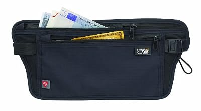 Lewis N Clarks Ceinture de voyage, noir (Noir) - 1268BLK