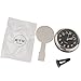 Produktbild Shiwaki Auto Armaturenbrett Uhr Klassische kleine runde Tabelle Onboard Quarzuhr mit belichtetem Licht Mini Nachtleuchtende Uhr für Auto Dekoration - Schwarz, 4 cm