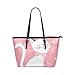 Produktbild Nette Kawaii Katze Mit Schmetterling Große Weiche Leder Tragbare Top Hand Totes Taschen Kausale Handtaschen Mit Reißverschluss Schulter Shopping Geldbörse Gepäck Organizer Für Dame Girls Womens Work