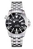 Davosa Herren-Armbanduhr Analog Edelstahl schwarz 16149820