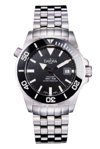 Davosa Herren-Armbanduhr Analog Edelstahl schwarz 16149820