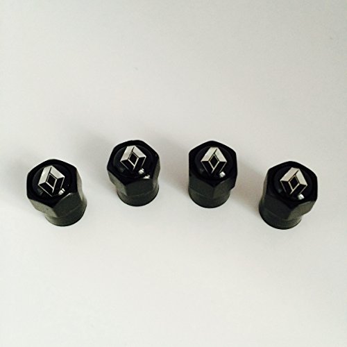 Renault Black Dust Valve Caps