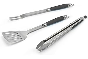 Barbecook - Altuna Barbecook Black Pepper Set Utensilios, Negro, 11x50x4 cm