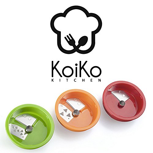 3 Klingen Spiralschneider von KoiKo Kitchen® | Neu | Handspiralschneider zum Spiralisieren & Schälen von Obst und Gemüse | Für Gemüsespaghetti, Zucchininudeln und gesunde Ernährung - 3