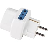 Adattatore Presa Italiana-Spina Schuko - Compatto Bianco 10/16A - Foto 1