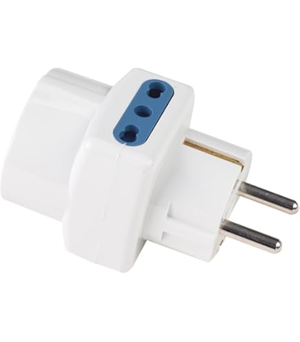 Confezione Da 2 Adattatori Da Europeo A USA, Regno Uno, India, Svizzero, AU, Alia Adattatore Da Viaggio USA Canada Convertore Adattatore Presa A Muro UE A 2 Pin - Foto 12