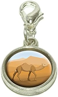 Camel Walking Through Desert Dangling Bracelet Pendant Charm