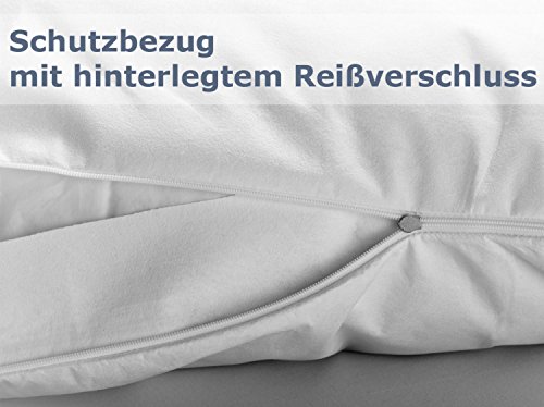 Milben- / Allergendichte Zwischenbezüge – erhältlich als Kissenhülle, Oberbettbezug & Matratzenvollschutz – in diversen Größen – optimaler Allergieschutz verbunden mit hohem Schlafkomfort, Kissenbezug 80 x 80 cm - 3