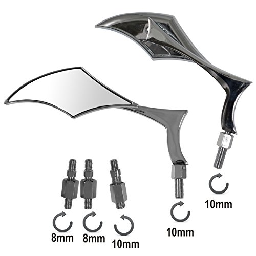 A Pro Rearview custom Mirrors Style Motorcycle Chrome Motorbike Handlebar