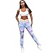 Produktbild Sport Leggings Damen, Printed Trainingshose für Laufen Yoga Workout Yogahosen Farbe Bedruckt Leggins Sporthose Yoga Pants Sport Hohe Taille Leggins Hose Leggins Strumpfhose (Multicolor, L)