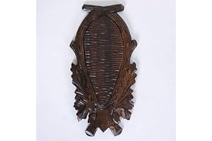 GTK - Geweihe & Trophäen KRUMHOLZ Trophäenschild Damhirsch geschnitzt Hirsch Rothirsch Aufsatz-Höhe 29cm