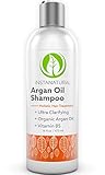 InstaNatural Argan Oil Shampoo - With 100% Certified Organic Moroccan Argan Oil & Vitamin B5 - Best Holistic Treatment for Soft & Silky Hair - Deluxe Nourishment for Dry Scalp - 16 OZ