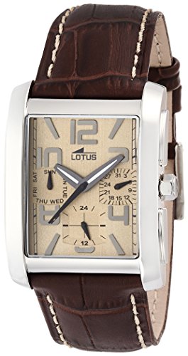 Lotus Herren-Armbanduhr Analog Quarz Leder 15387/3 Lotus Herren-Armbanduhr Analog Quarz Leder 15387/3