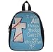 Bible Verse I can do all things through Christ who strengthens me Backpack Kid's School Bag 13 inch