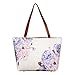 Produktbild CLOOM Mädchen Frauen Vintage Blume Malerei Tasche Schultertasche Handtasche Leder Damen Vintage Printing Blumen Ledertasche Schultertaschen Taschen Reisetaschen Cross Schulter Messenger Bag (Lila)