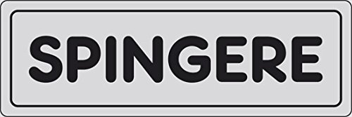 DOMO UTILITY Etichetta Adesiva Spingere (per Porte, Armadi ECC)