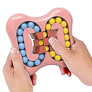 Tilak Venture Fingertip Rotating Color Matching Magic Bean Cube Puzzle Funny Early Development Learning Game Stress Relief Toy for Kids Boys, Girls and Adults (Multicolor)