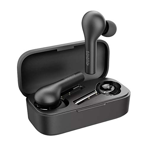 Auriculares Bluetooth, Dudios Auriculares Wireless Estéreo Hi-Fi Sonido IResistentes al Agua, Estuche de Carga para iPhone y Android