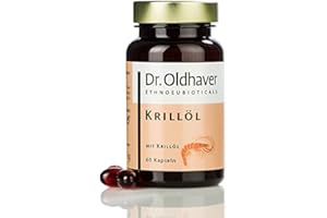 ‎DR. OLDHAVER ETHNOEUBIOTICALS Dr. Oldhaver Krillöl (60 Kapseln) | Omega-3 aus Krill Öl hochdosiert | Glutenfrei, Lactosefrei, Farbstofffrei - Spitzenqualität