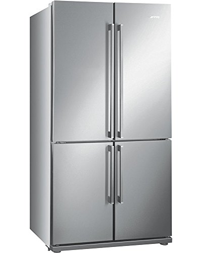 Smeg FQ60XP Independiente 539L A+ Acero inoxidable nevera puerta lado a lado - Frigorífico side-by-side (Independiente, Acero inoxidable, Puerta francesa,...