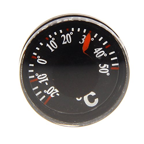 Handliche Mini Runde Indoor Camping Kunststoff Thermometer - 6
