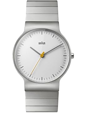 Braun Herren-Armbanduhr Analog Quarz Edelstahl BN0211SLBTG