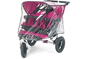 COVERANDCARRY Rain Cover for Out'n'About Nipper 360 Double, fits All Versions and Now we Have Made it a Touch Wider to Make Life Even Easier. Made in The UK from Supersoft Clear PVC