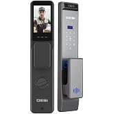 DESi QUiC Q030+ Akıllı Kilit, Y&uuml;z Tanıma, Avu&ccedil; İ&ccedil;i Damar İzi, Parmak İzi, Wi-Fi, Kart Okuyucu, G&ouml;r&uuml;nt&uuml;l&uuml; G&ouml;r&uuml;şme, Gri
