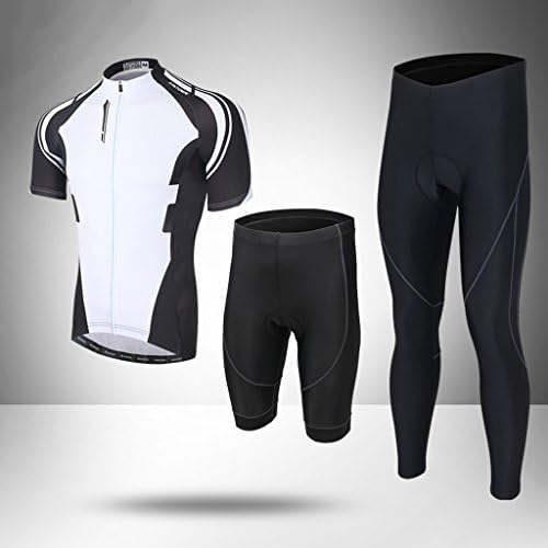 XINTOWN Summer Mens Cycling Set Short Sleeve Cycling Suits Comfortable+Pants Breathable Quick-Dry 3D Padded Cycling Set For Outdoor Biking ( Size : XXL )