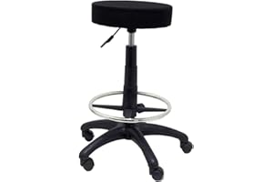 5 Star Tokio - Taburete giratorio con elevación a gas, 72 cm, color negro