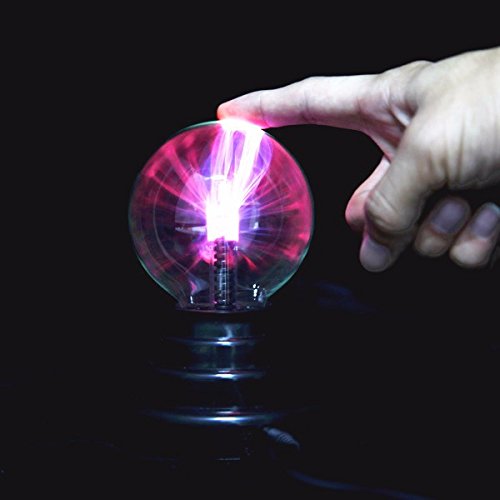 SOLMORE Plasmakugel Plasma Ball Kugel Blitze Magische Lampe USB Licht für Kinder Kindergeburtstag Spielzeug Disco Party Dekoration Geschenk Schreibtisch - 2