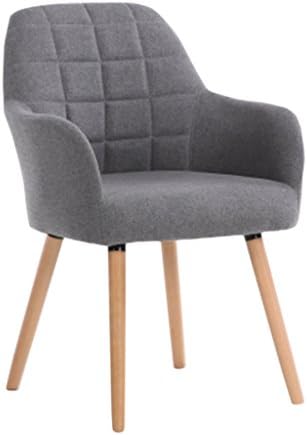 HJHY® Chair, Northern Europe Solid wood Dining chair Cloth American Household Backrest Leisure chair Dirty, wear-resistant (Color : #1)