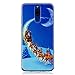 Produktbild Mate 10 lite Hülle, Carols Schutzhülle Silikon Transparent mit Weihnachten Muster Motiv Handyhülle [Ultra Dünn] Slim Stoßfest Weich TPU Bumper Case Backcover für Huawei Mate 10 lite Smartphone - Weihnachtsnacht