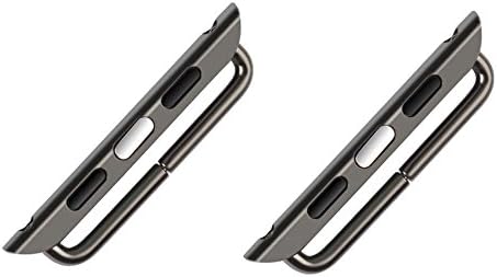 HMELOVE Stainless Steel Adapter for Apple Watch Band 42mm Connector, Apple Watch Buckle, Apple Watch Clasp (42mm)