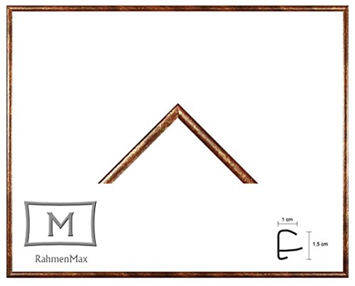 Iowa Kunststoff-Bilderrahmen 22x33 cm 33x22 cm Farbwahl jetzt : Terra Gold mit reflexfreiem Acrylglas Posterrahmen